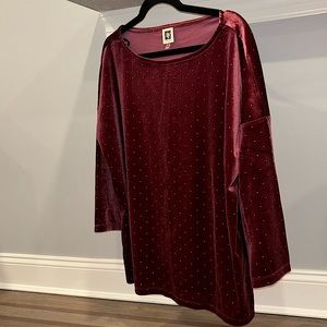 Brand New Anne Klein Velvet Sweater